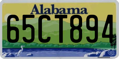 AL license plate 65CT894