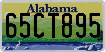 AL license plate 65CT895