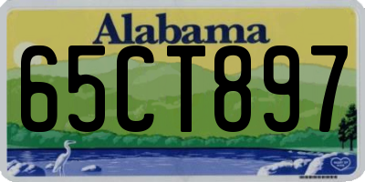 AL license plate 65CT897