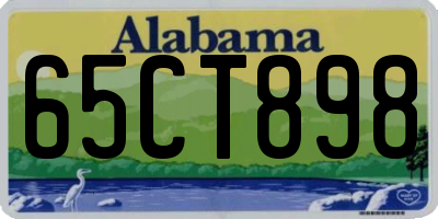 AL license plate 65CT898