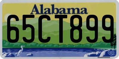 AL license plate 65CT899
