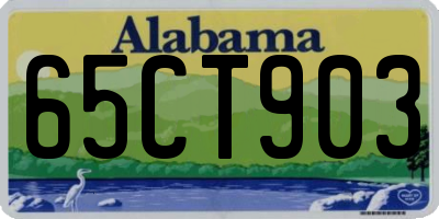 AL license plate 65CT903