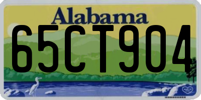 AL license plate 65CT904