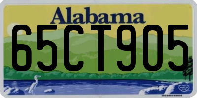 AL license plate 65CT905