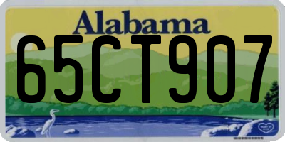 AL license plate 65CT907