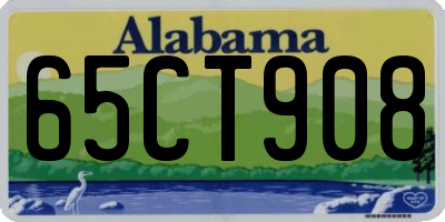 AL license plate 65CT908