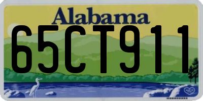 AL license plate 65CT911