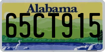 AL license plate 65CT915