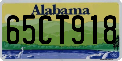 AL license plate 65CT918