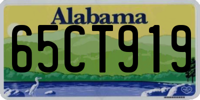 AL license plate 65CT919