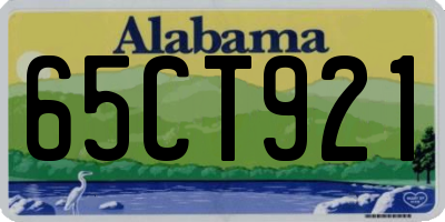 AL license plate 65CT921