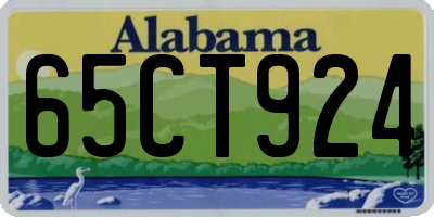 AL license plate 65CT924