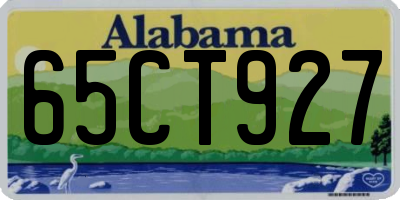 AL license plate 65CT927