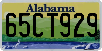 AL license plate 65CT929
