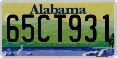 AL license plate 65CT931