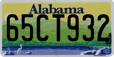 AL license plate 65CT932