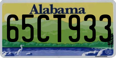 AL license plate 65CT933