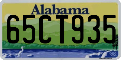 AL license plate 65CT935