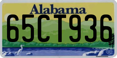 AL license plate 65CT936