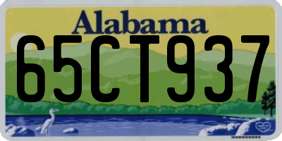 AL license plate 65CT937