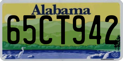 AL license plate 65CT942