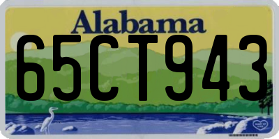 AL license plate 65CT943
