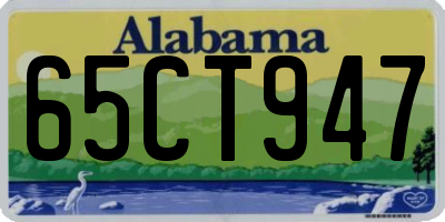 AL license plate 65CT947