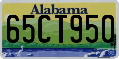 AL license plate 65CT950