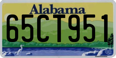 AL license plate 65CT951