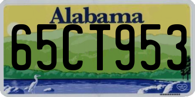AL license plate 65CT953