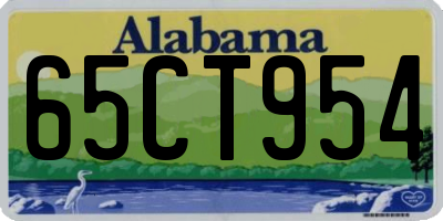 AL license plate 65CT954