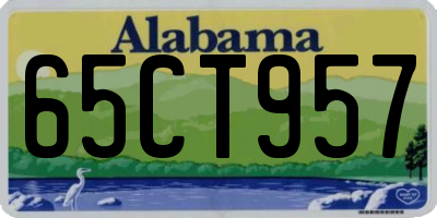 AL license plate 65CT957