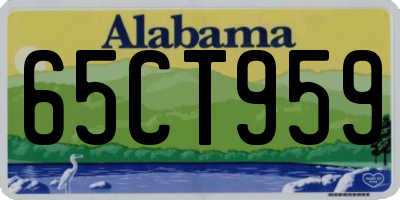AL license plate 65CT959