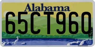 AL license plate 65CT960