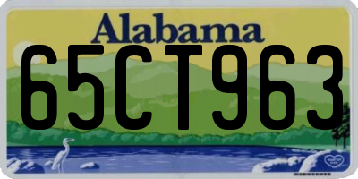AL license plate 65CT963