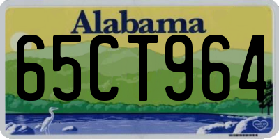 AL license plate 65CT964