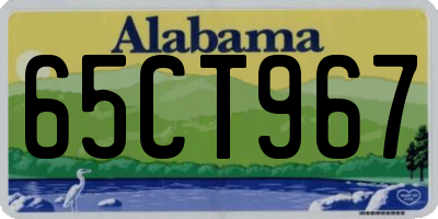 AL license plate 65CT967
