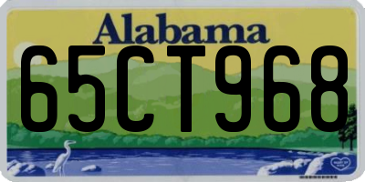 AL license plate 65CT968