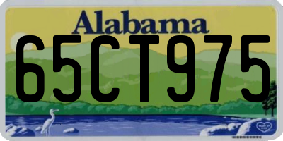 AL license plate 65CT975