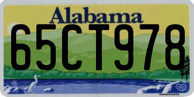 AL license plate 65CT978