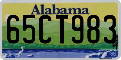 AL license plate 65CT983