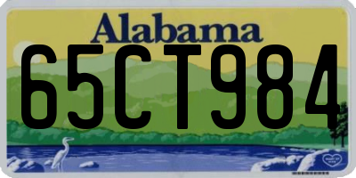 AL license plate 65CT984