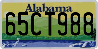 AL license plate 65CT988