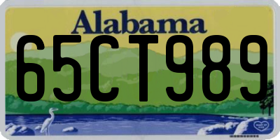 AL license plate 65CT989