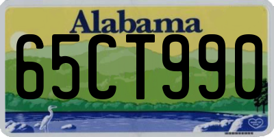 AL license plate 65CT990