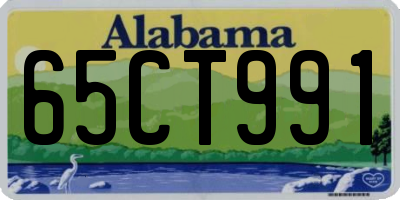 AL license plate 65CT991