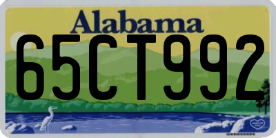 AL license plate 65CT992
