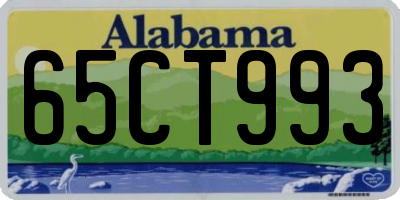 AL license plate 65CT993