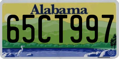 AL license plate 65CT997
