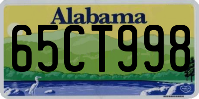 AL license plate 65CT998